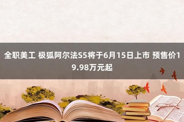 全职美工 极狐阿尔法S5将于6月15日上市 预售价19.98万元起